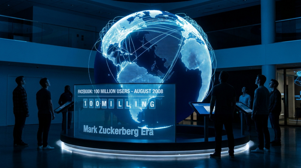 Facebook Llega a 100 Millones de Usuarios en 2008: El Inicio del Imperio Social