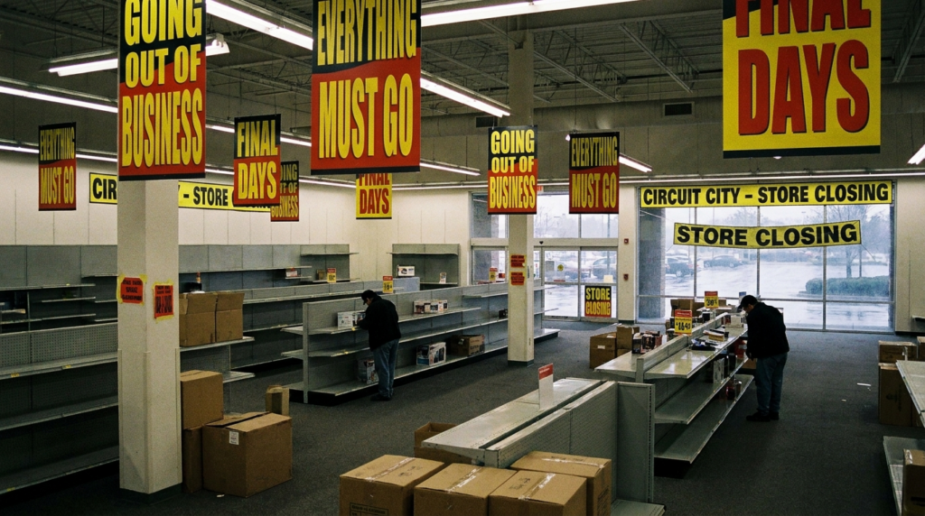 La Caída de Circuit City: El Gigante del Retail Electrónico que No Sobrevivió a 2008