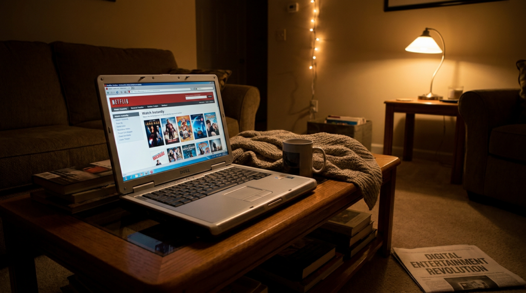 Cómo el Streaming de Netflix en 2008 Mató al Videoclub y Cambió el Entretenimiento
